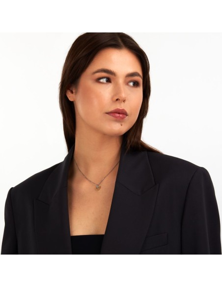 Trussardi Collana Donna Acciaio Cuore Bicolore (TJAXC45)