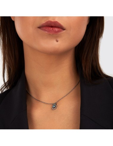 Trussardi Collana Donna Acciaio con Cristalli e...