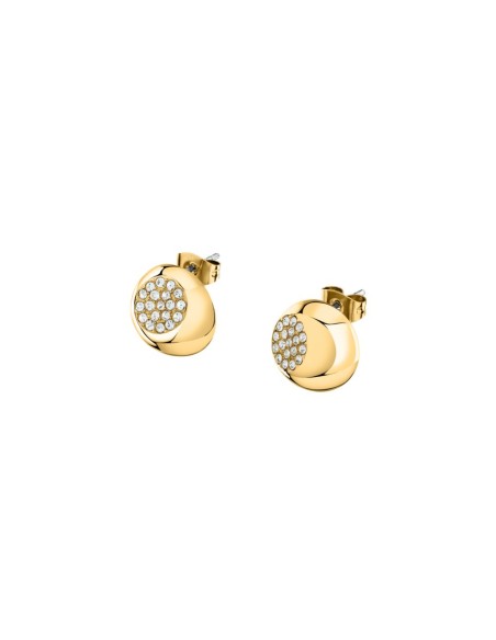 Trussardi Orecchini Donna Oro con Cristalli T-Design (TJAXC99)
