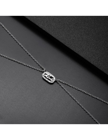Karl Lagerfeld Collana Donna Acciaio Silver con Cristalli (KLAYC13)