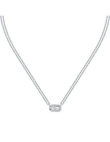 Karl Lagerfeld Collana Donna Acciaio Silver con...