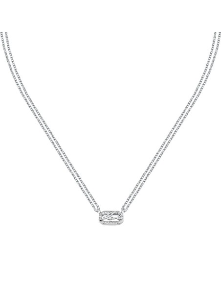 Karl Lagerfeld Collana Donna Acciaio Silver con Cristalli (KLAYC13)