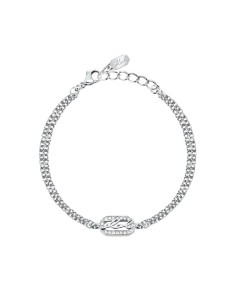 Karl Lagerfeld Bracciale Donna Acciaio Doppia Catena...