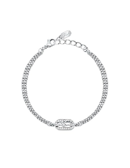 Karl Lagerfeld Bracciale Donna Acciaio Doppia Catena (KLAYC33)