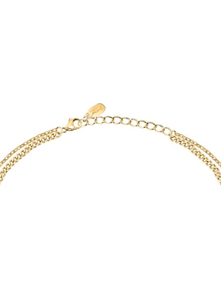 Karl Lagerfeld Collana Donna Acciaio Oro Doppia Catena (KLAYC55)