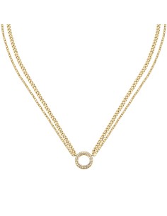 Karl Lagerfeld Collana Donna Acciaio Oro Doppia Catena...