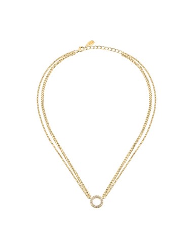 Karl Lagerfeld Collana Donna Acciaio Oro Doppia...