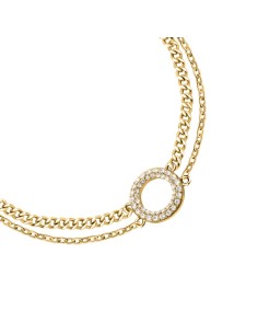 Karl Lagerfeld Bracciale Donna Acciaio Oro Doppia Catena... 2