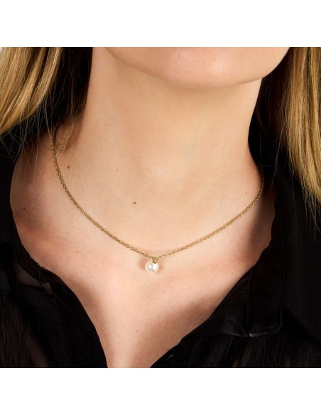 Karl Lagerfeld Collana Perla Dorata Donna (KLAYR18)