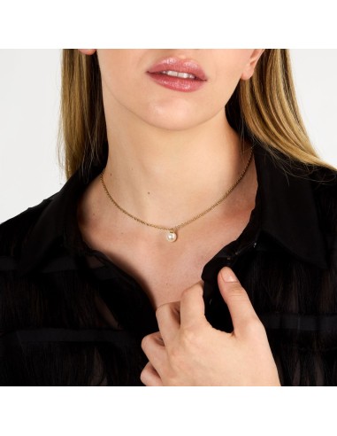 Karl Lagerfeld Collana Perla Dorata Donna...