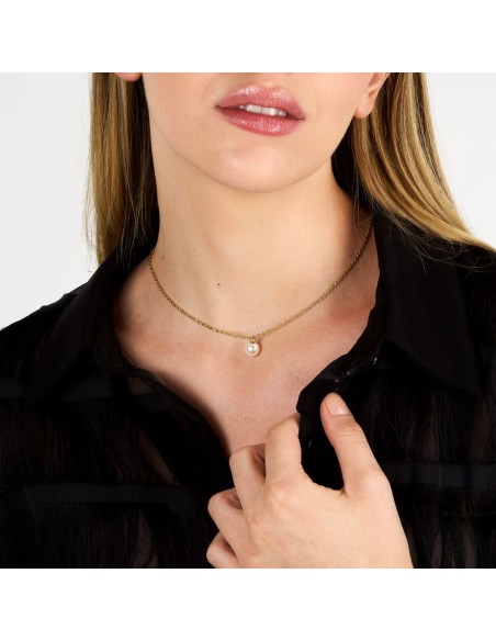 Karl Lagerfeld Collana Perla Dorata Donna (KLAYR18)