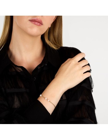 Karl Lagerfeld Bracciale Perle Dorato Donna...