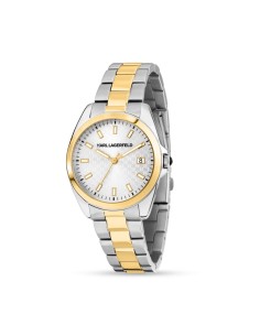 Karl Lagerfeld Orologio Donna Bicolore Silver Oro...