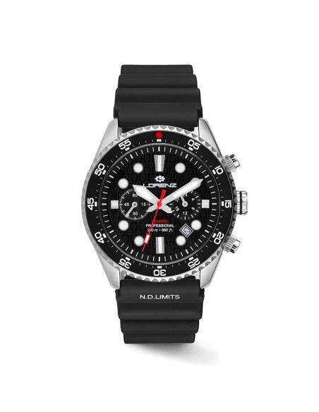 Lorenz Shark 5 Cronografo Diver Acciaio Nero 42 mm (30285AA)