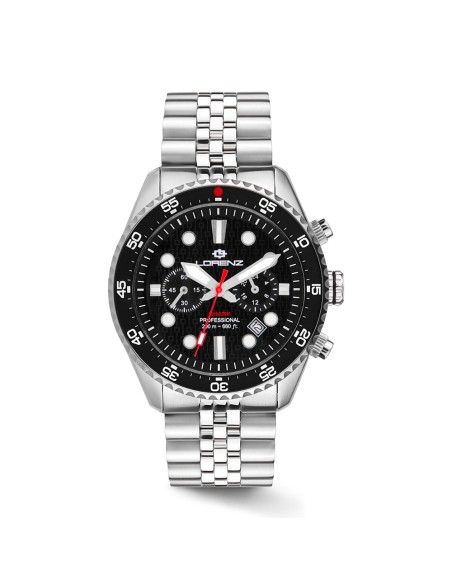 Lorenz Shark 5 Cronografo Diver Acciaio Nero 42 mm (30285AA)