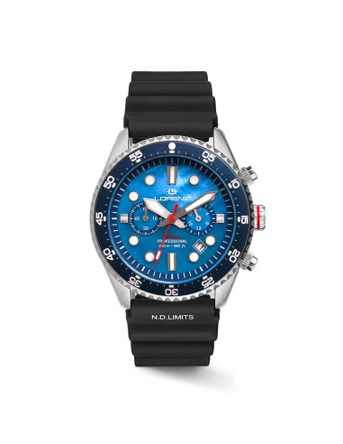 Lorenz Shark 5 Cronografo Diver Blu Acciaio 42...