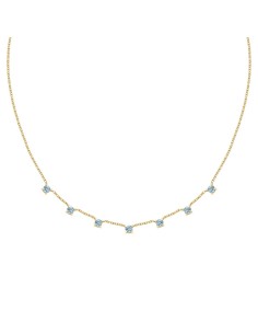Collana Morellato Tesori Oro con Zirconi Azzurri (SAIW303)