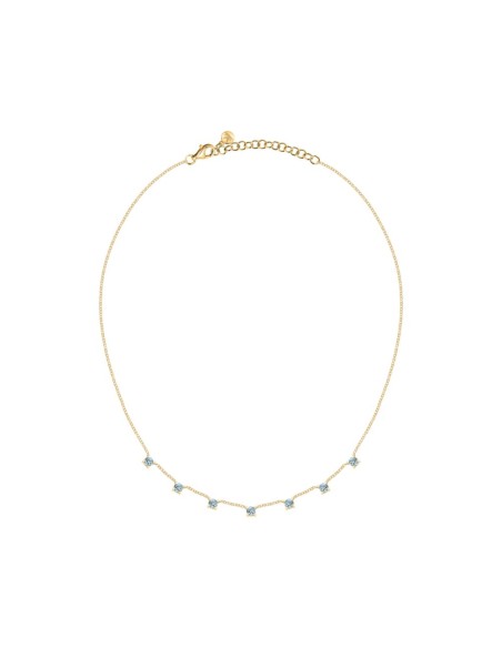 Collana Morellato Tesori Oro con Zirconi Azzurri (SAIW303)