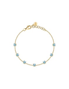 Bracciale Morellato Tesori Oro con Zirconi Azzurri (SAIW305)