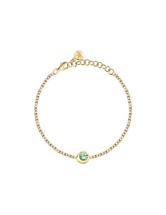 Bracciale Morellato Tesori Eterni Oro Peridoto Verde...