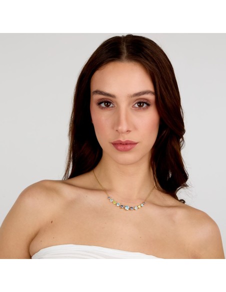 Collana Morellato Capsule Dorata Cristalli Colorati (SAXN38)