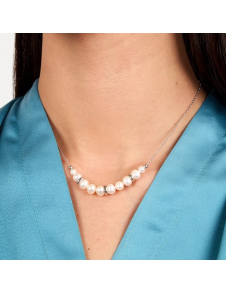 Collana Morellato Perla Argento con Perle Bianche (SXU42)