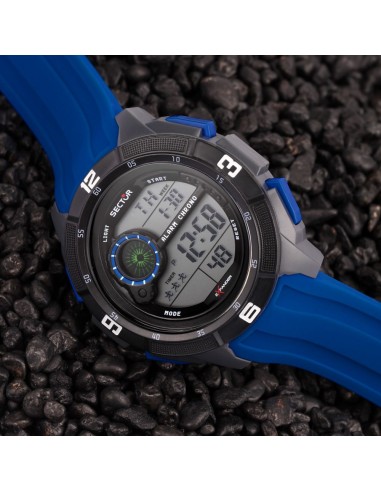 Sector Ex-04 Digitale Nero Blu Uomo 54 mm...