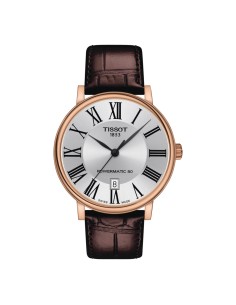 Tissot Carson Premium Uomo Silver Pelle Marrone...