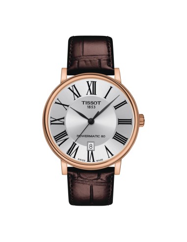 Tissot Carson Premium Uomo Silver Pelle Marrone...