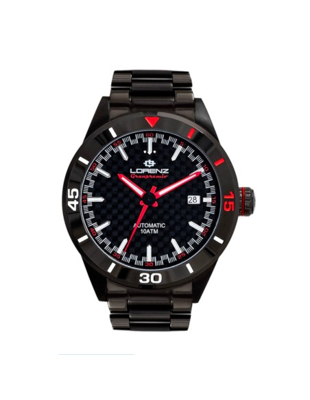 Lorenz Granpremio Automatico Gunmetal Nero Rosso (030211AA)
