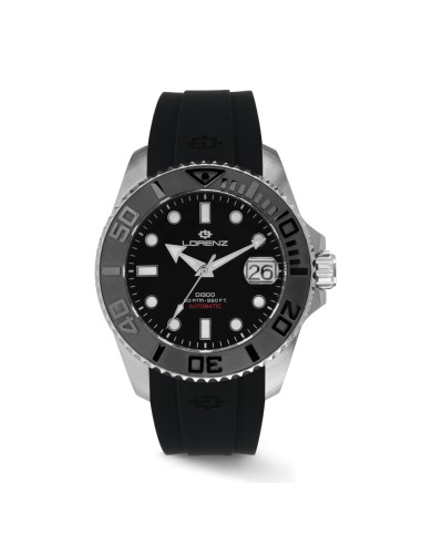 Lorenz DI300 Automatico Diver Uomo Nero 300...