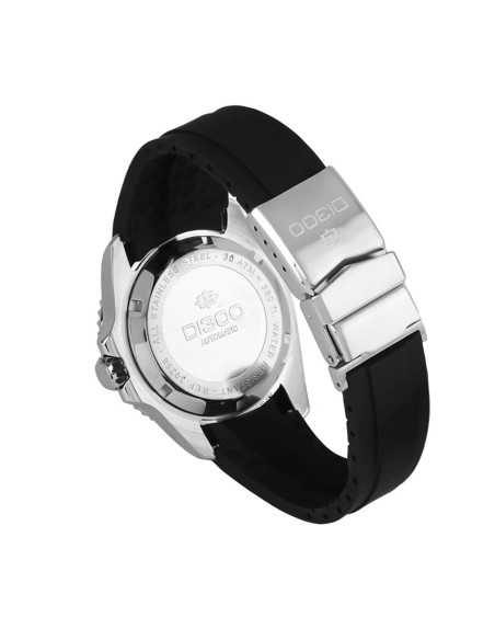 Lorenz DI300 Automatico Petrolio Cinturino Gomma 300 Metri (030258EE)