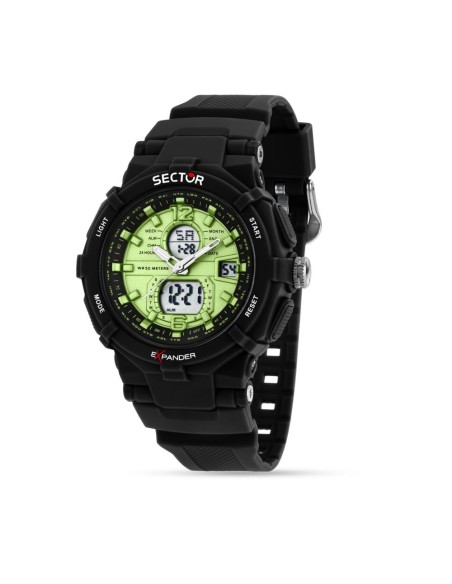 Orologio Sector Ex-09 Uomo Verde Digitale Analogico (R3251296006)
