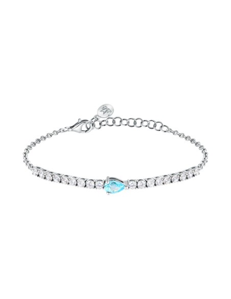 Bracciale Morellato Tesori Argento 925 Zirconi Azzurri (SAIW200)