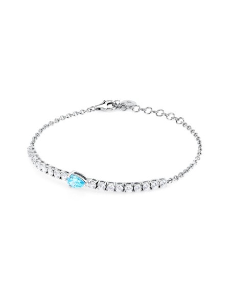 Bracciale Morellato Tesori Argento 925 Zirconi Azzurri (SAIW200)