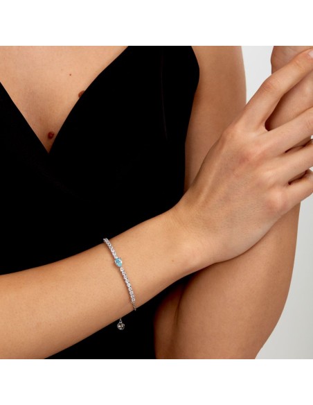 Bracciale Morellato Tesori Argento 925 Zirconi Azzurri (SAIW200)