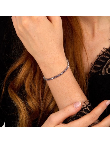 Bracciale Morellato Tesori Argento 925 Zirconi Viola (SAIW225)