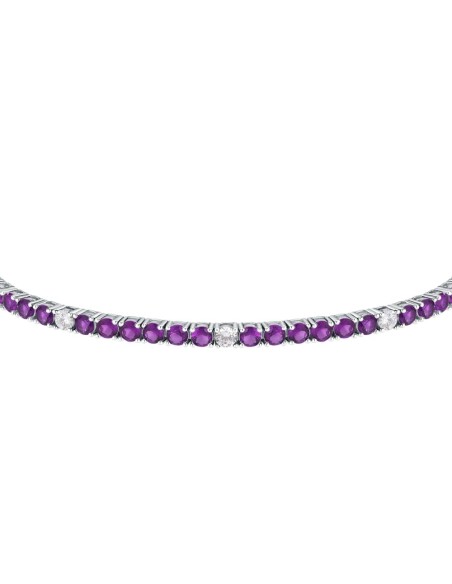 Bracciale Morellato Tesori Argento 925 Zirconi Viola (SAIW225)