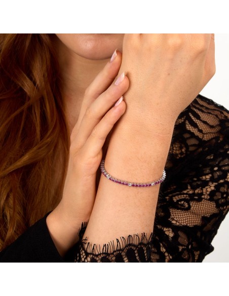 Bracciale Morellato Tesori Argento 925 Zirconi Rossi (SAIW230)