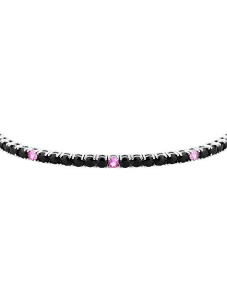 Bracciale Morellato Tesori Argento 925 Nero Rosa (SAIW259)