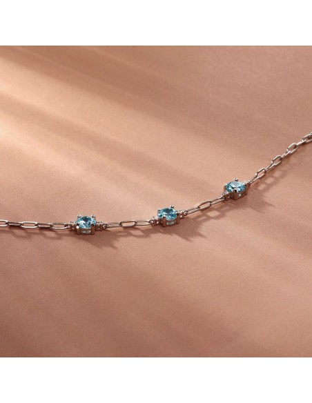 Bracciale Morellato Luminosa Argento 925 Azzurro (SAIW291)