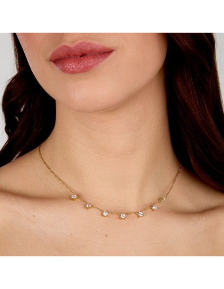 Collana Morellato Luminosa Argento 925 Dorata Zirconi (SAIW309)