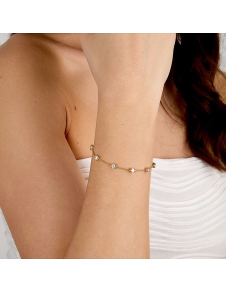 Bracciale Morellato Luminosa Argento 925 Dorato Zirconi (SAIW311)