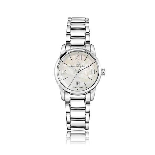 Lucien Rochat Geste' lady 30mm 6h white dial ss br