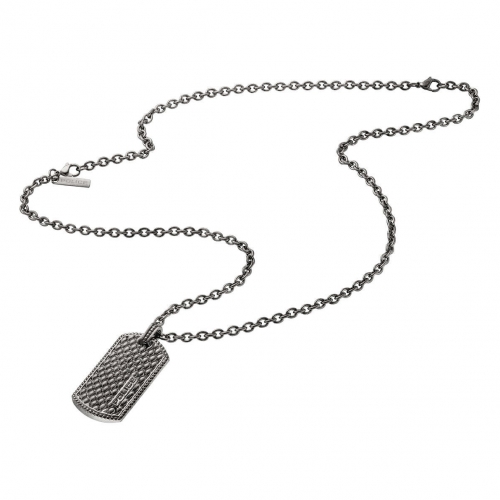 Police Lizard necklace antique silver 500+200mm