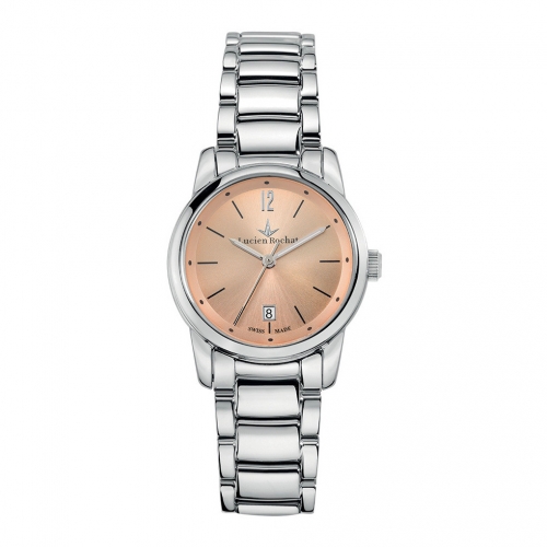 Lucien Rochat Geste' lady 30mm 6h silver dial ss br