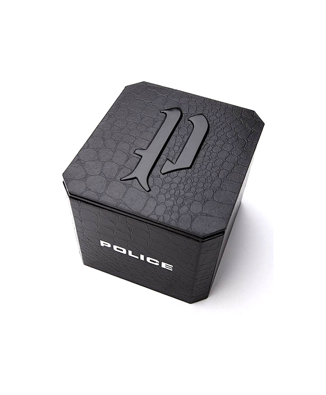 Police Skyline x 2h silver dial black strap - galleria 2