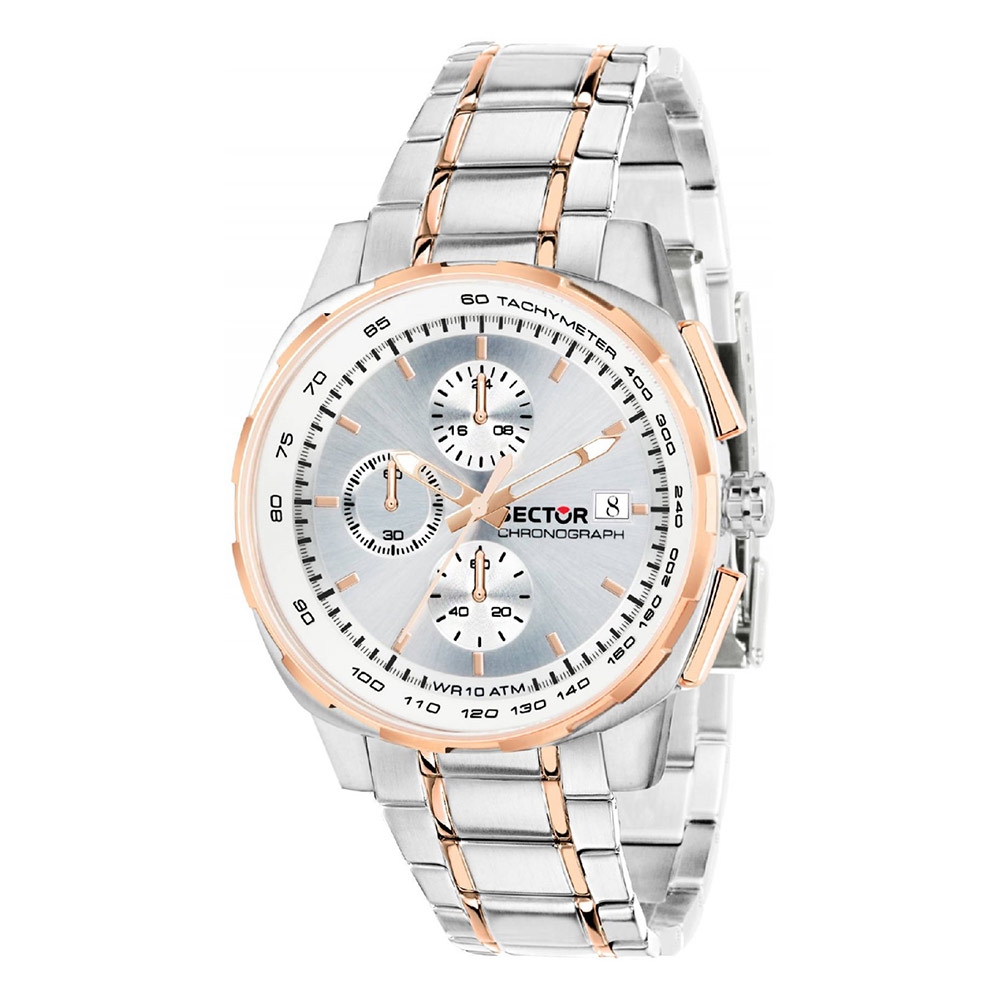 Orologi uomo: orologio uomo Sector 890 44mm chr silver dial ss+rg br  R3273803004 in offerta