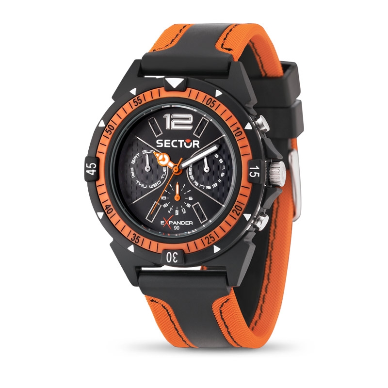 Orologi uomo: orologio uomo Orologio Sector Expander uomo arancione / nero  R3251197021