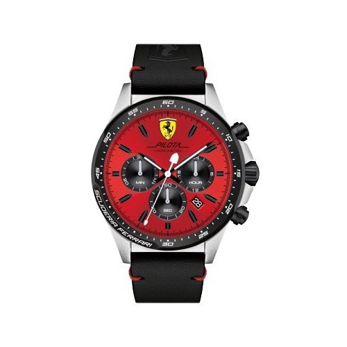 Ferrari Pilota-m-ssipblk-rou-red-s-leblk uomo FER0830387